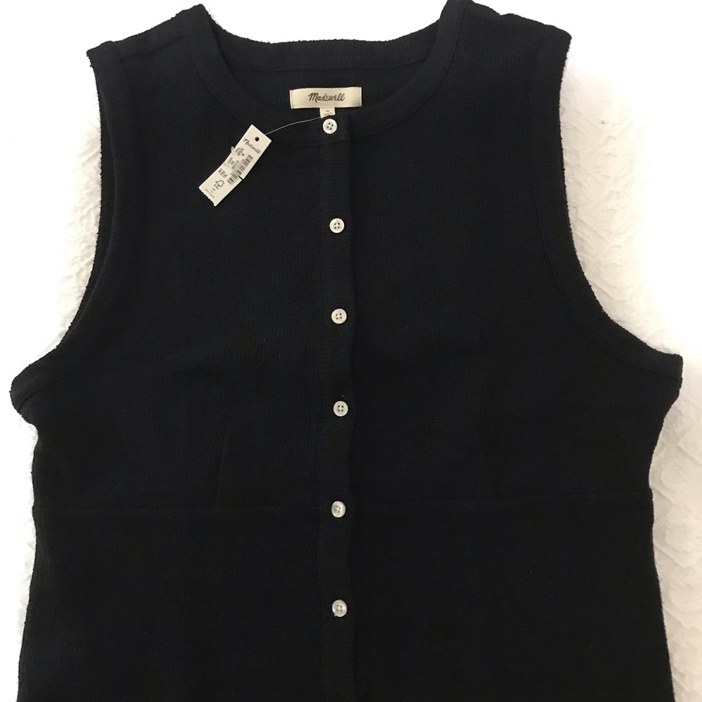 NWT Madewell Waisted Sleeveless Cardigan